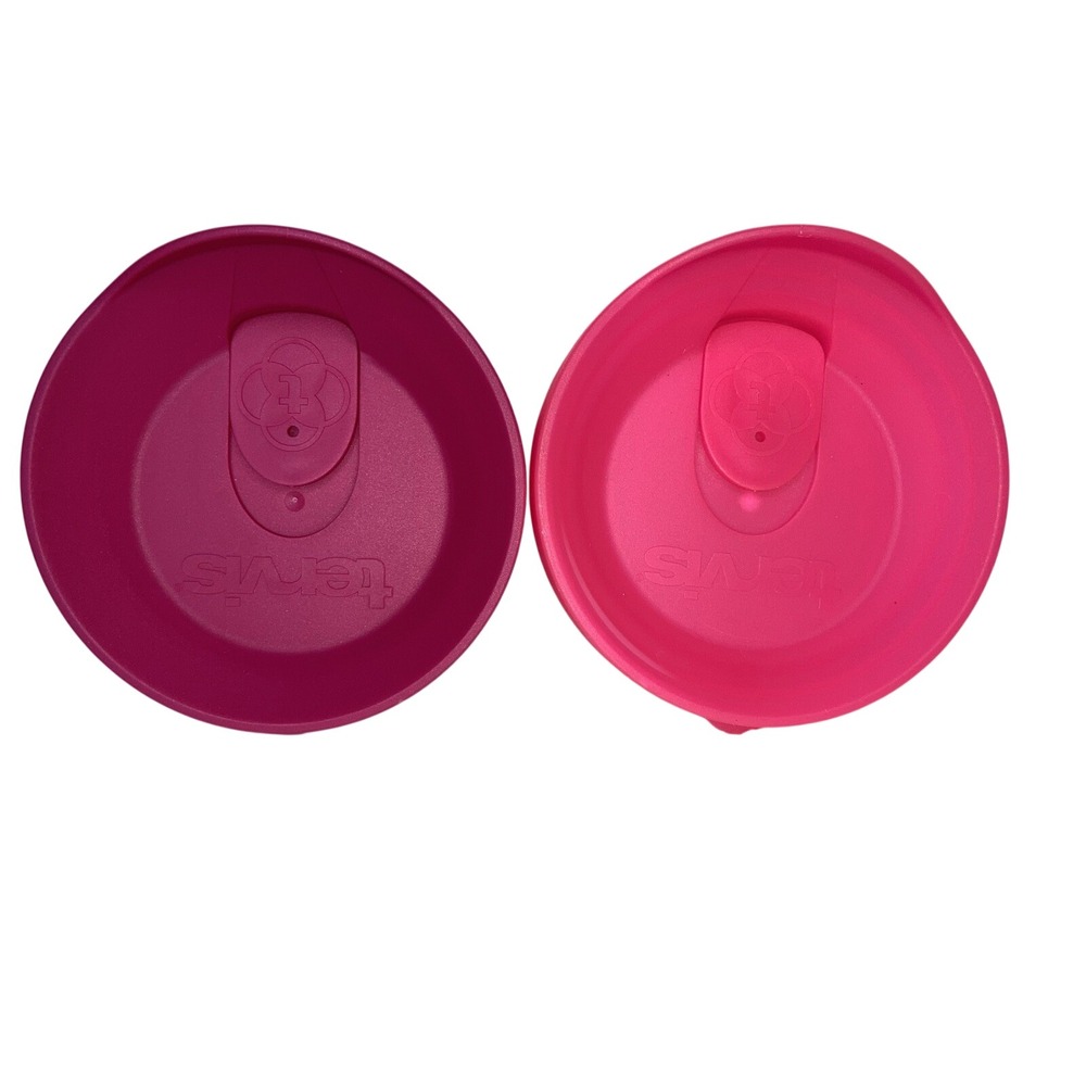 Lot of 2 Replacement Tervis Tumbler Neon Pink & Magenta Lids